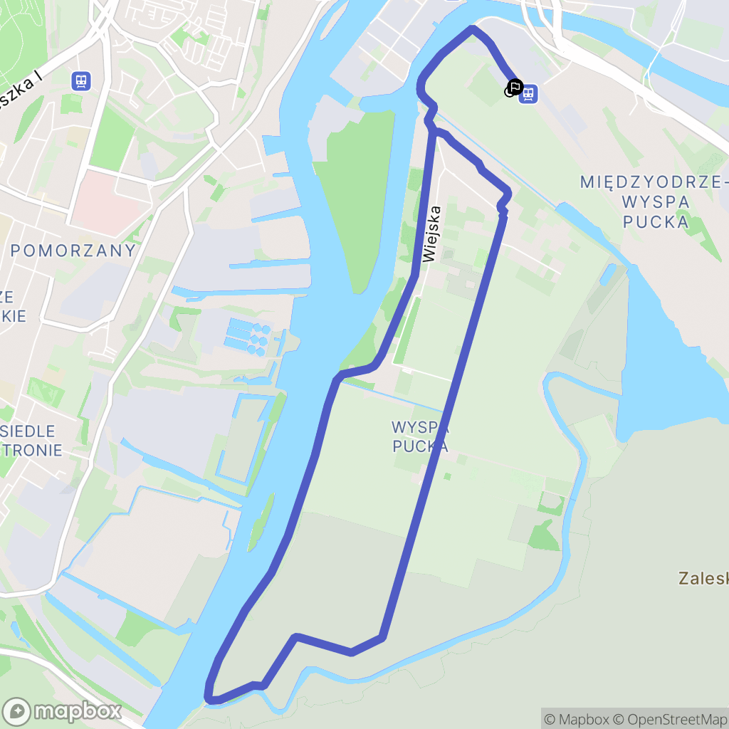 Szczecin: mapa trasy - Poland