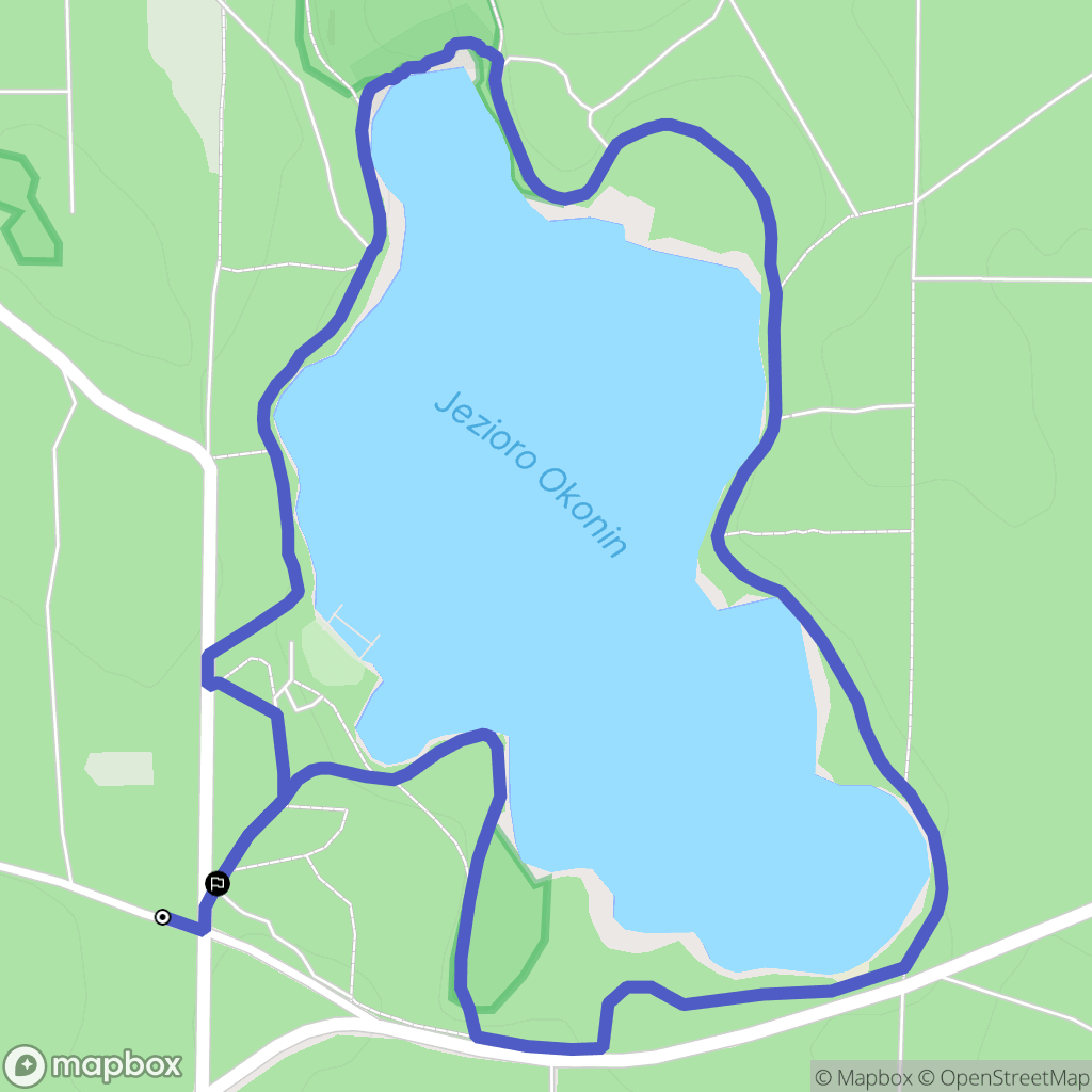 Okonin: mapa trasy - Poland