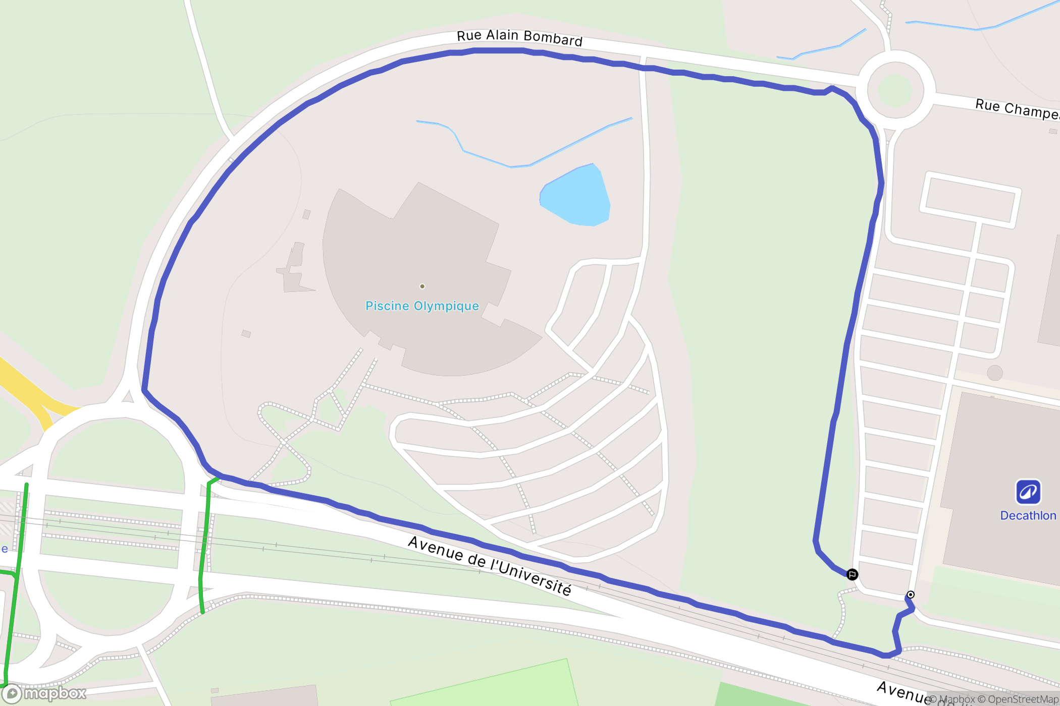 Quetigny : carte du parcours de randonnée - France