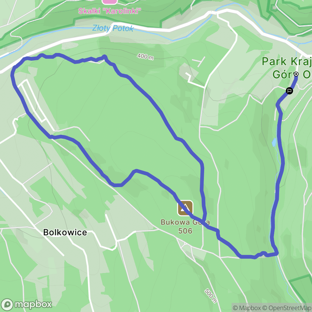 Pokrzywna: mapa trasy - Poland