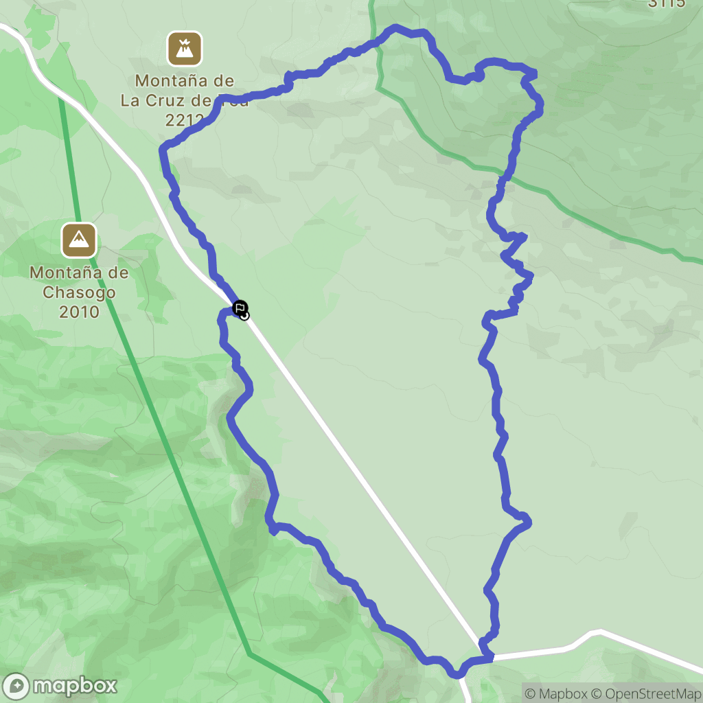 Guía de Isora : carte du parcours de randonnée - Spain