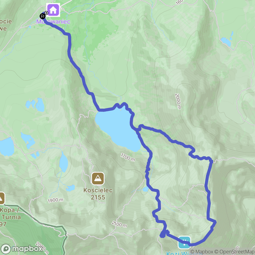 Zakopane: mapa trasy - Poland