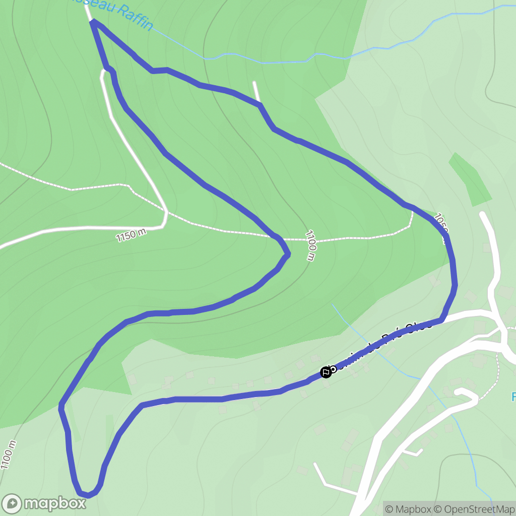 Saint-Andéol : carte du parcours de randonnée - France