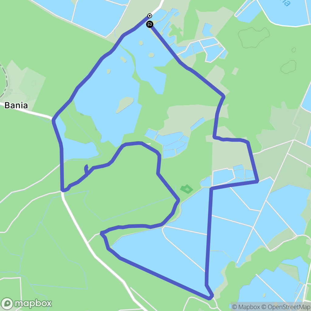 Maliniec: mapa trasy - Poland