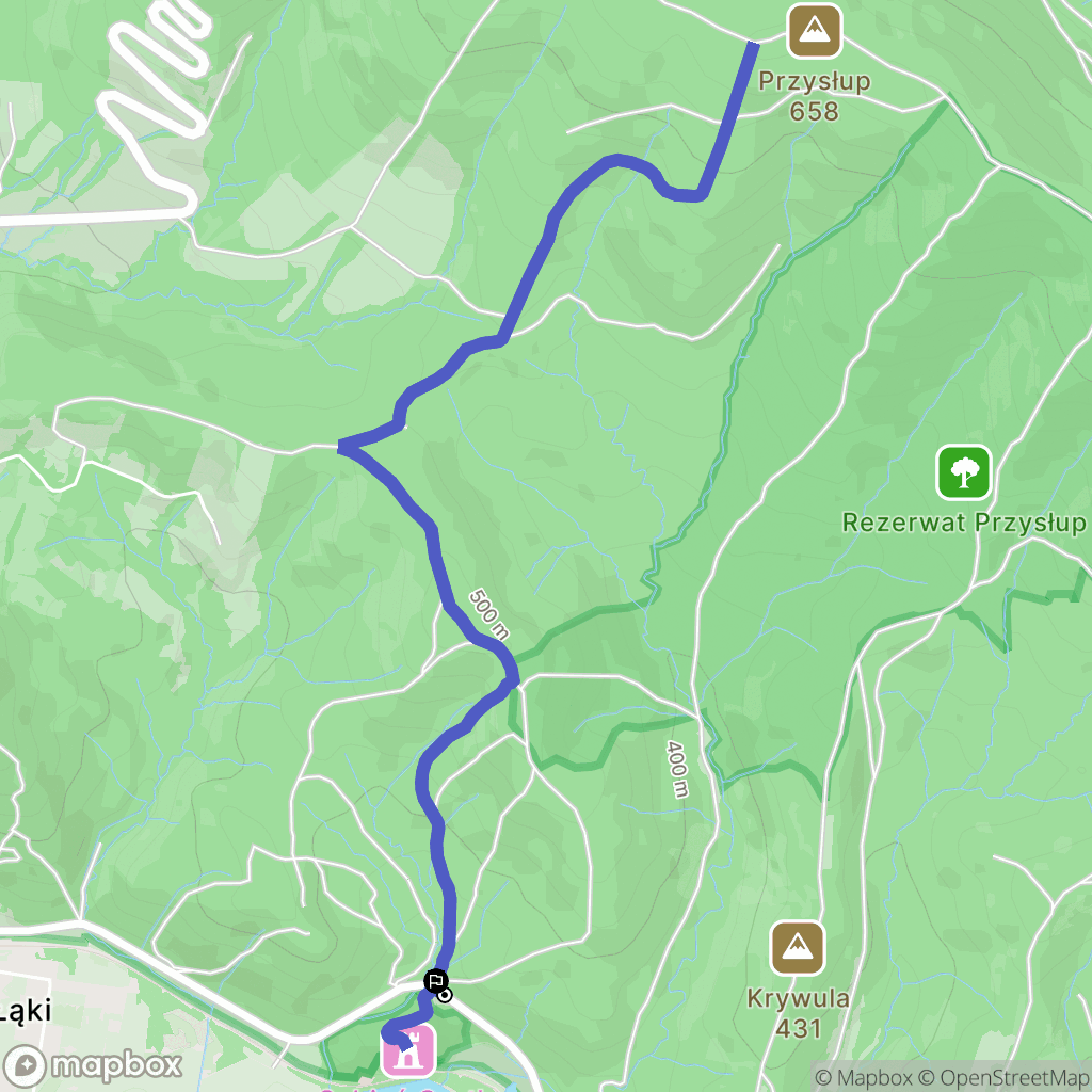 Manasterzec: mapa trasy - Poland