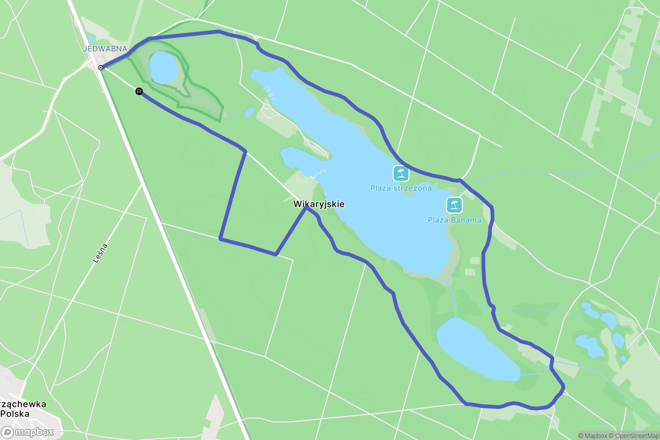 Włocławek: mapa trasy - Poland