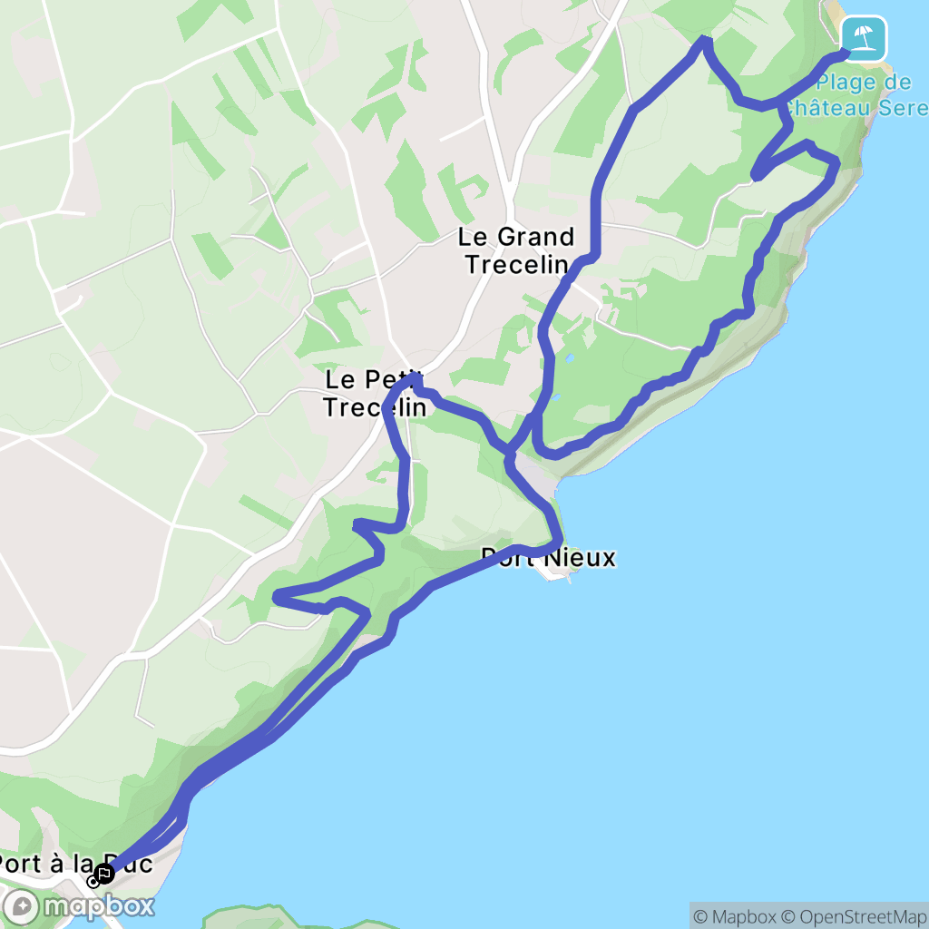 Fréhel : carte du parcours de randonnée - France