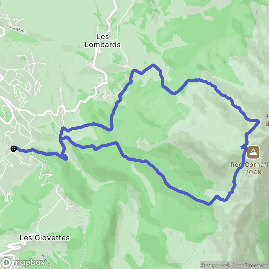Villard-de-Lans : carte du parcours de randonnée - France