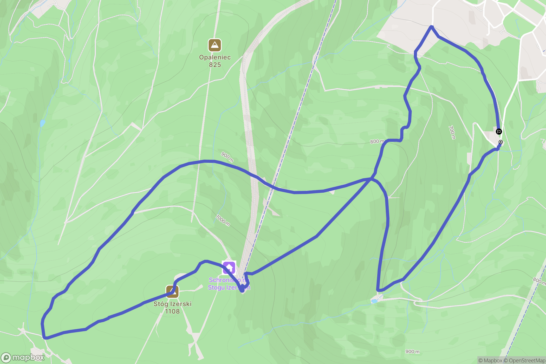 Świeradów-Zdrój: mapa trasy - Poland