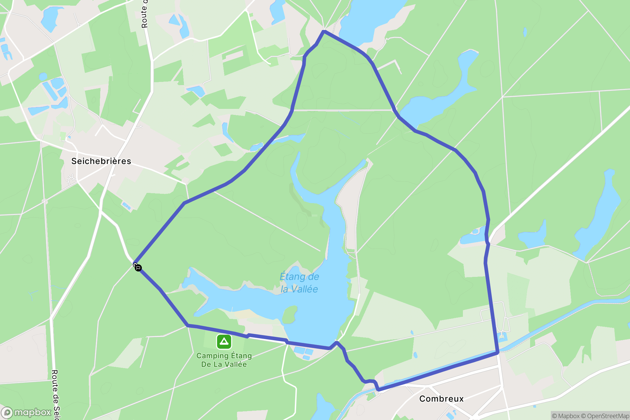 Vitry-aux-Loges : carte du parcours de randonnée - France