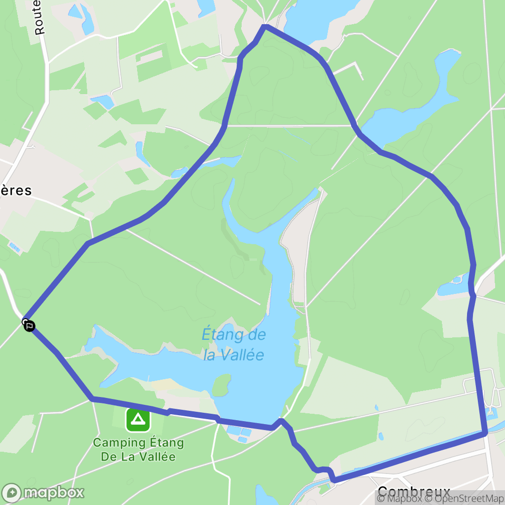 Vitry-aux-Loges : carte du parcours de randonnée - France