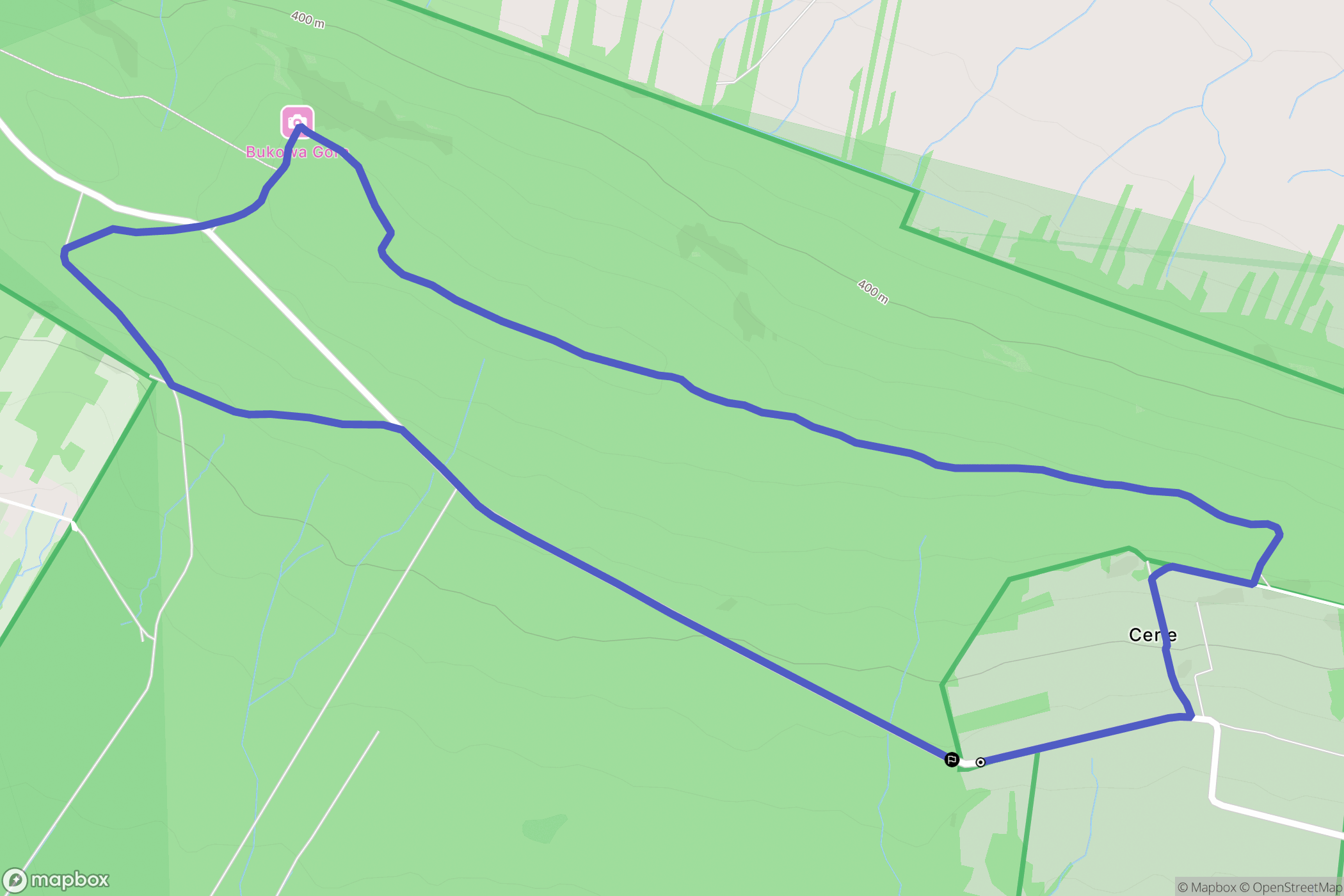 Psary-Kąty: mapa trasy - Poland