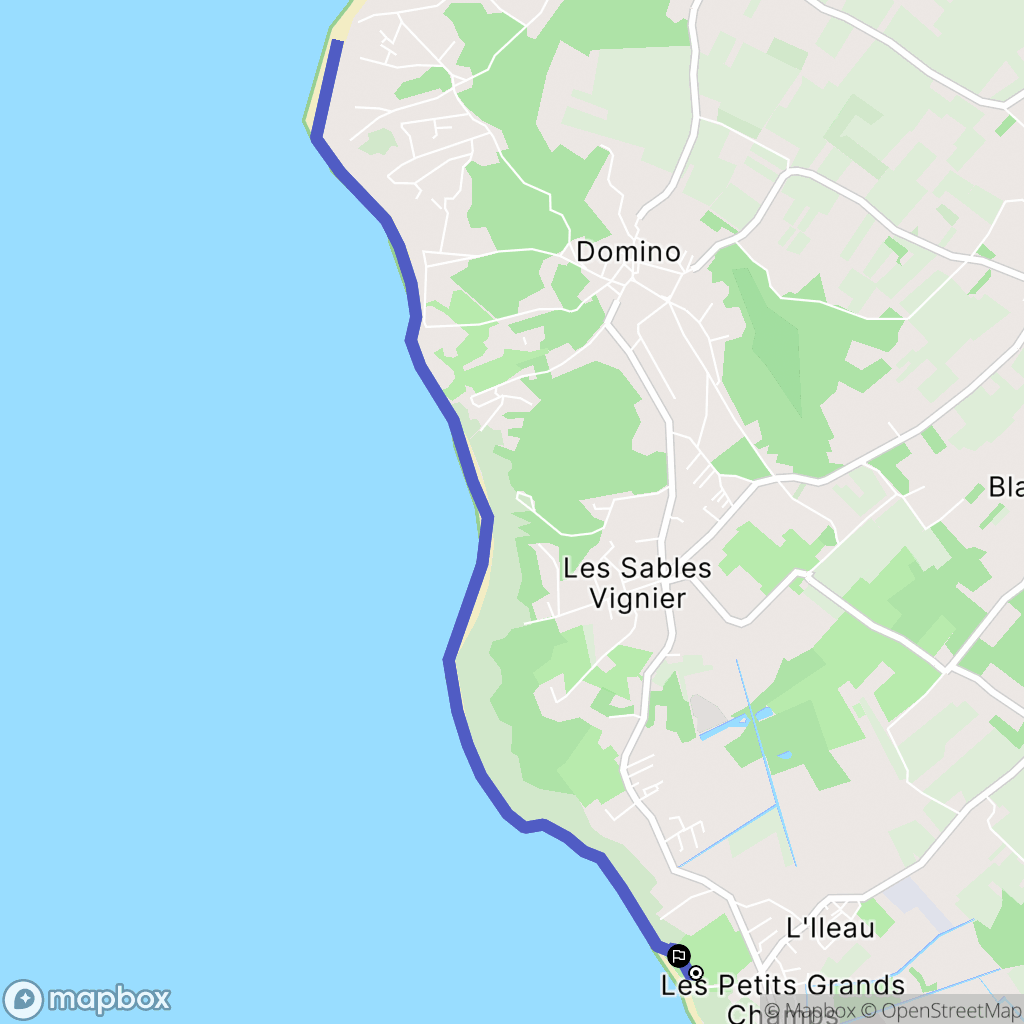 Saint-Pierre-d'Oléron : carte du parcours de randonnée - France