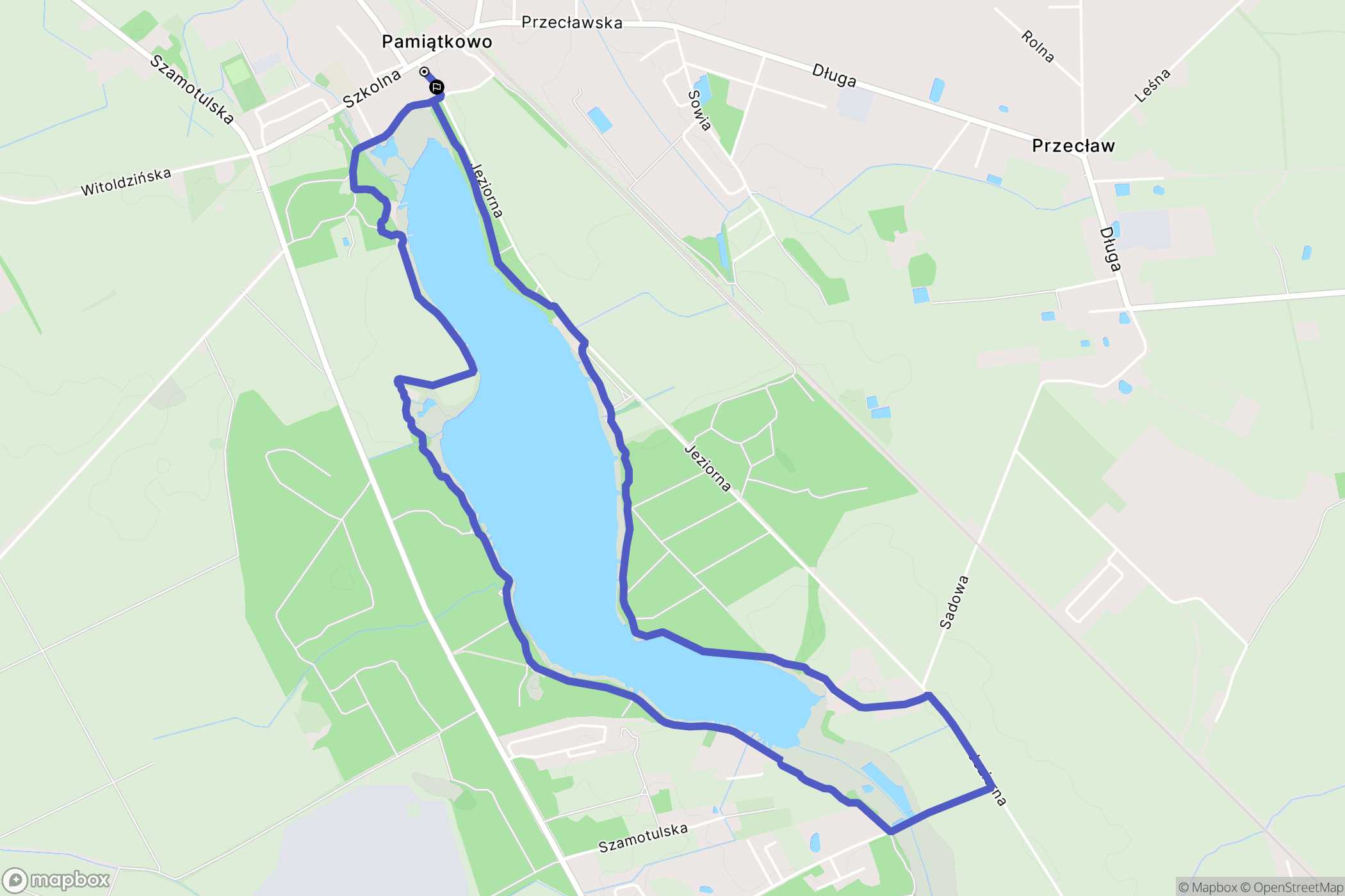 Pamiątkowo: mapa trasy - Poland