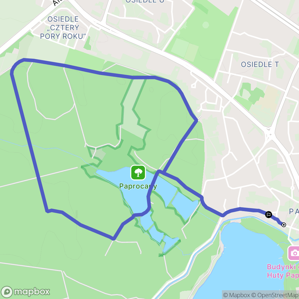 Tychy: mapa trasy - Poland