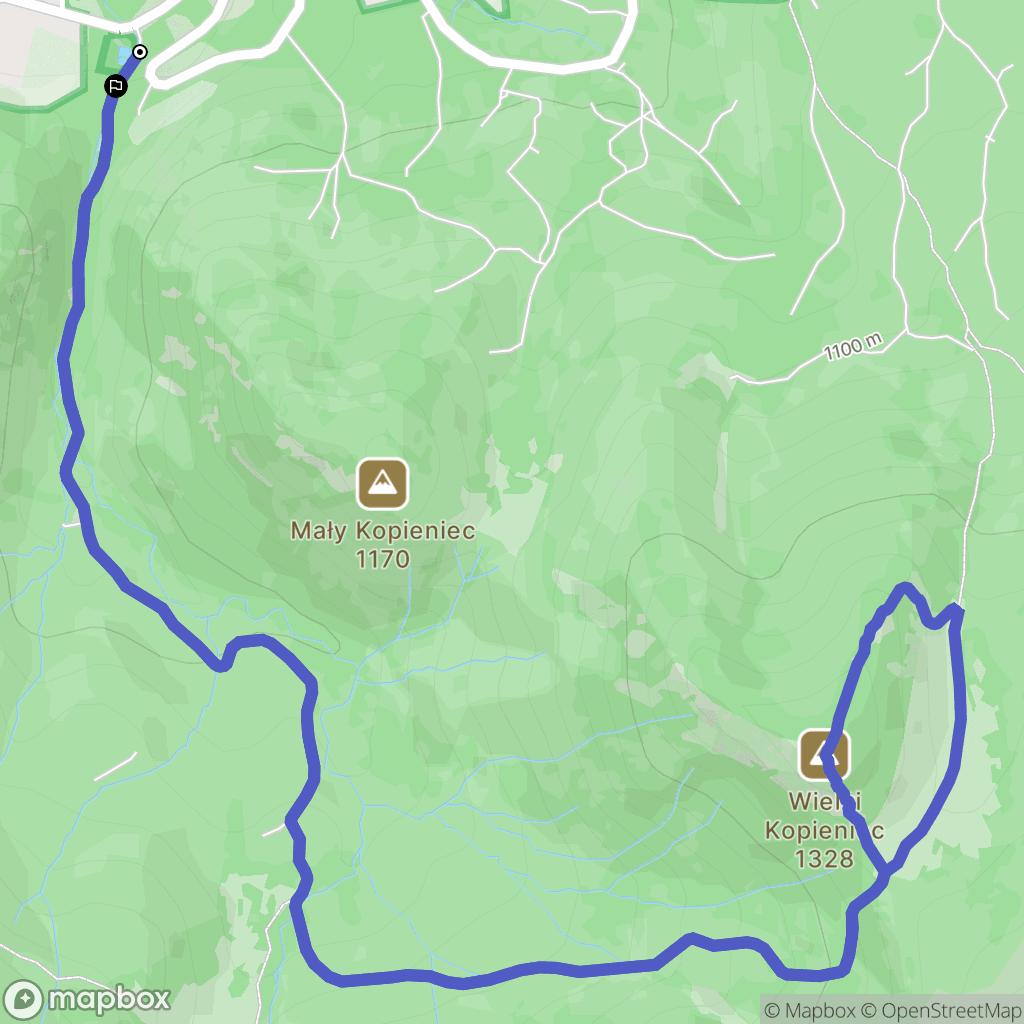Zakopane: mapa trasy - Poland