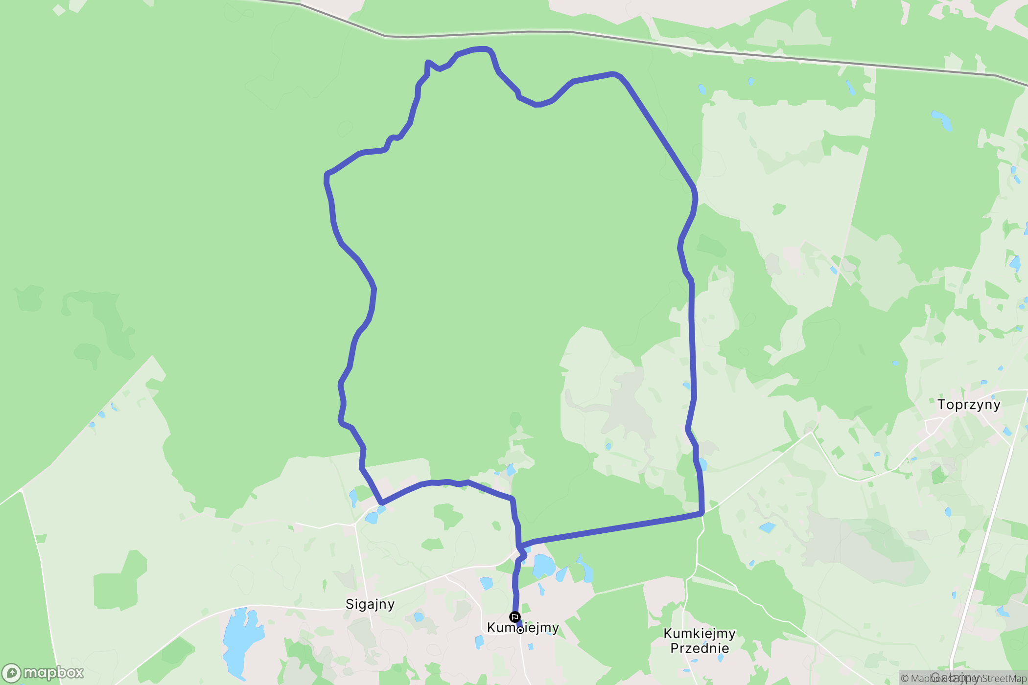 Kumkiejmy: mapa trasy - Poland