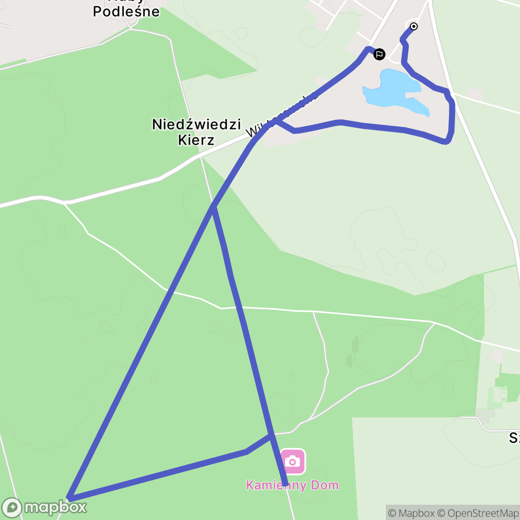 Szczepanowo: mapa trasy - Poland