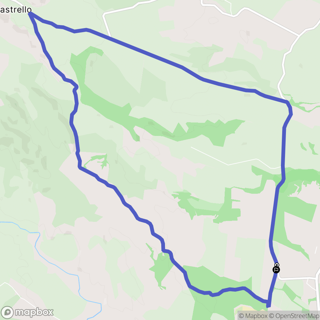 Linguizzetta : carte du parcours de randonnée - France