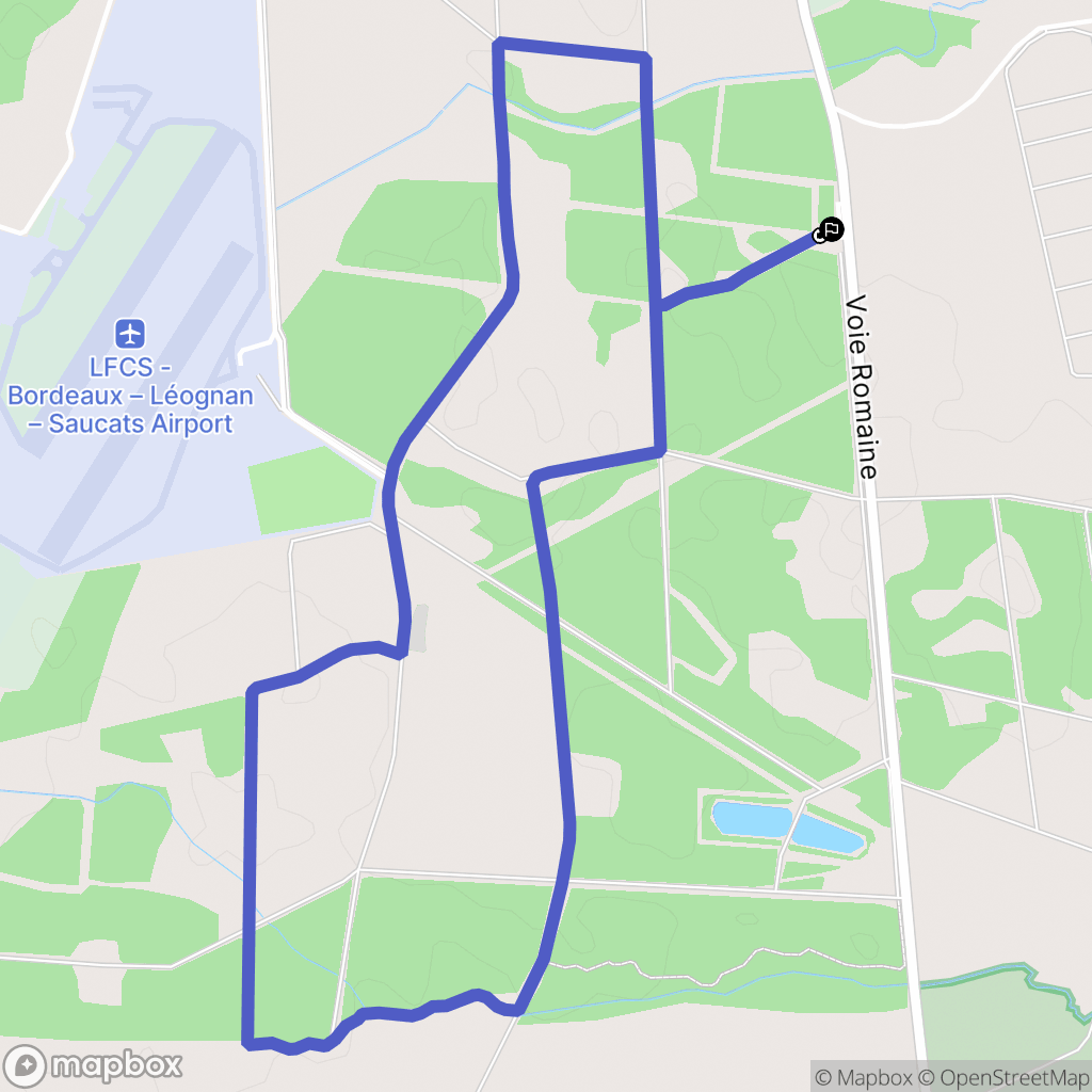 Martillac : carte du parcours de randonnée - France
