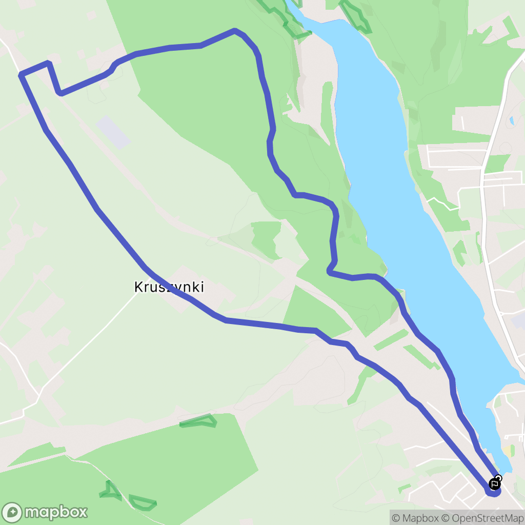 Brodnica: mapa trasy - Poland