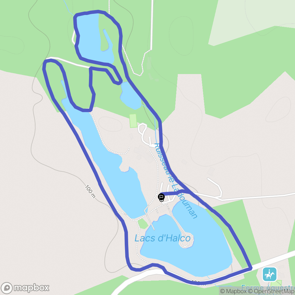Hagetmau : carte du parcours de randonnée - France