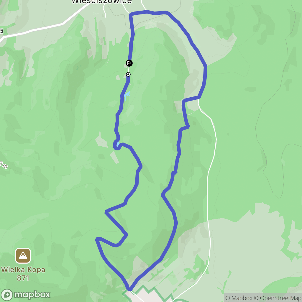 Wieściszowice: mapa trasy - Poland