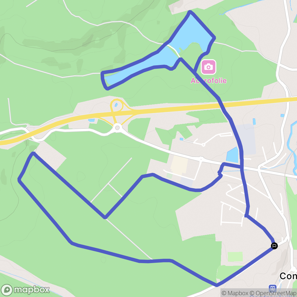 Contrexéville : carte du parcours de randonnée - France