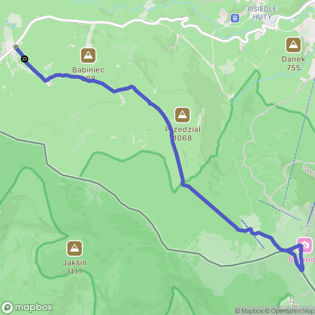 Szklarska Poręba: mapa trasy - Poland