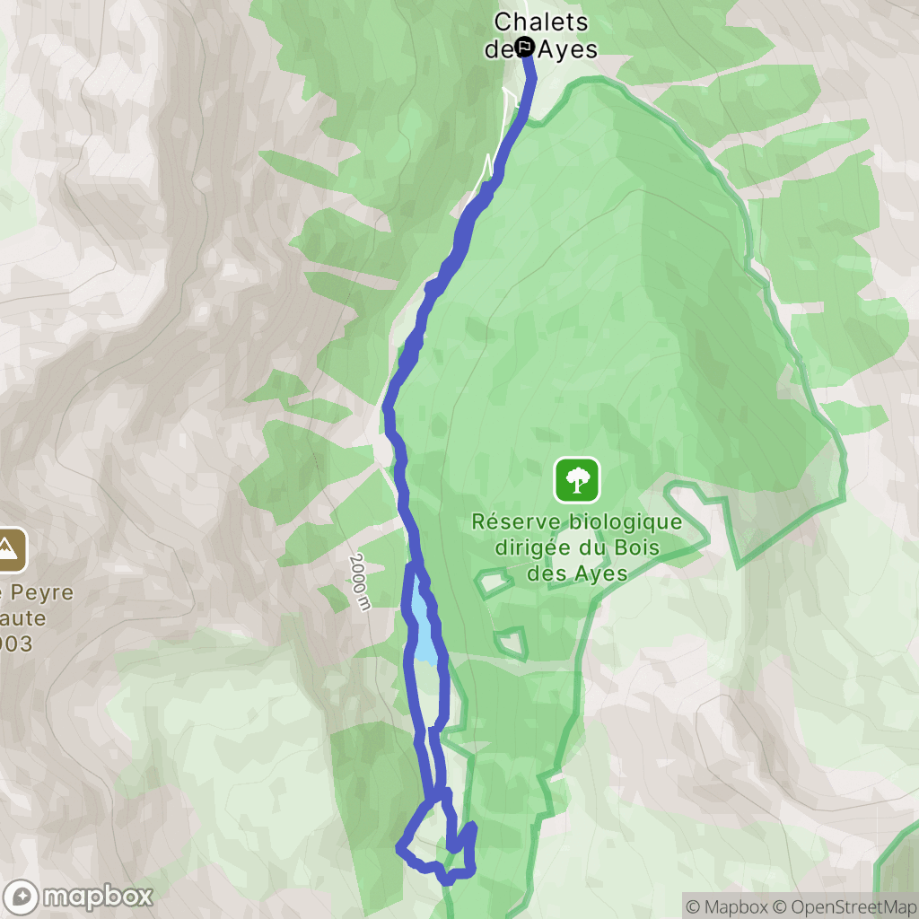 Villar-Saint-Pancrace : carte du parcours de randonnée - France