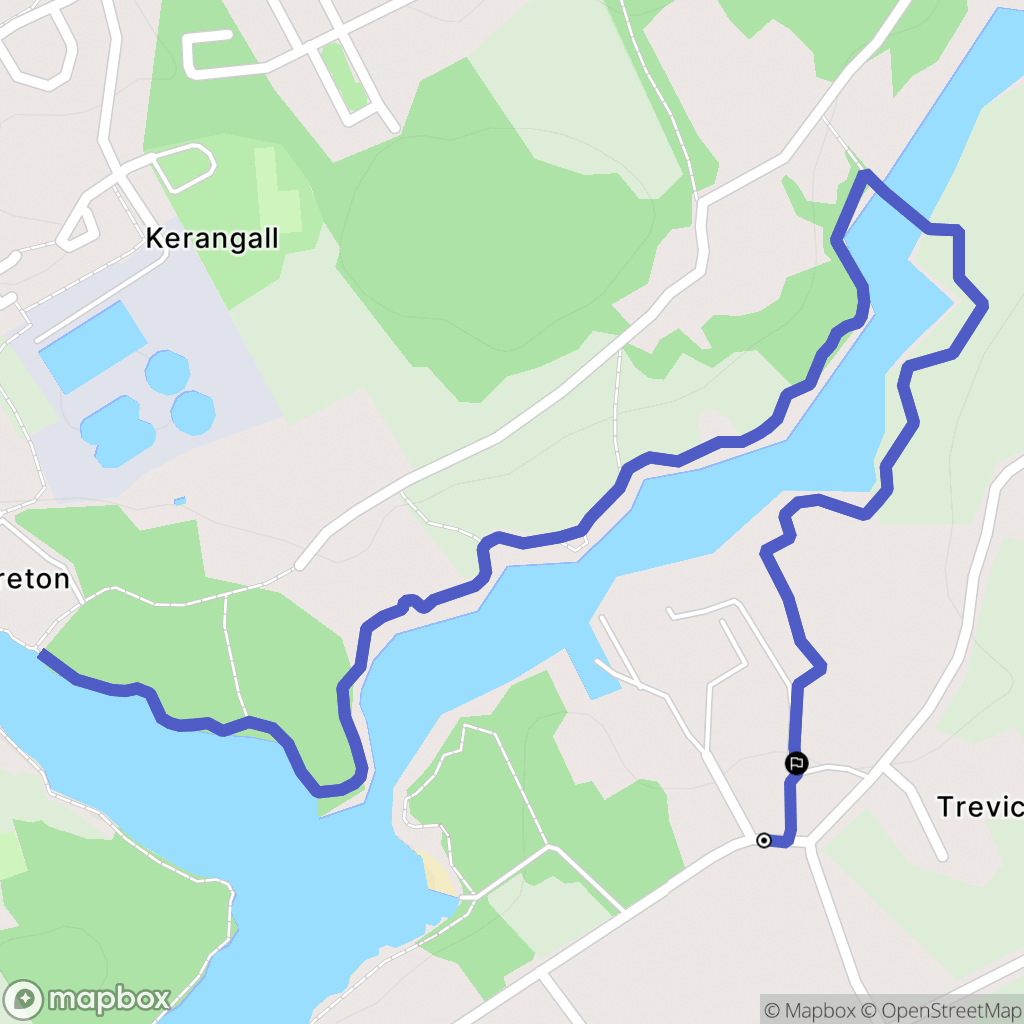Trégunc : carte du parcours de randonnée - France