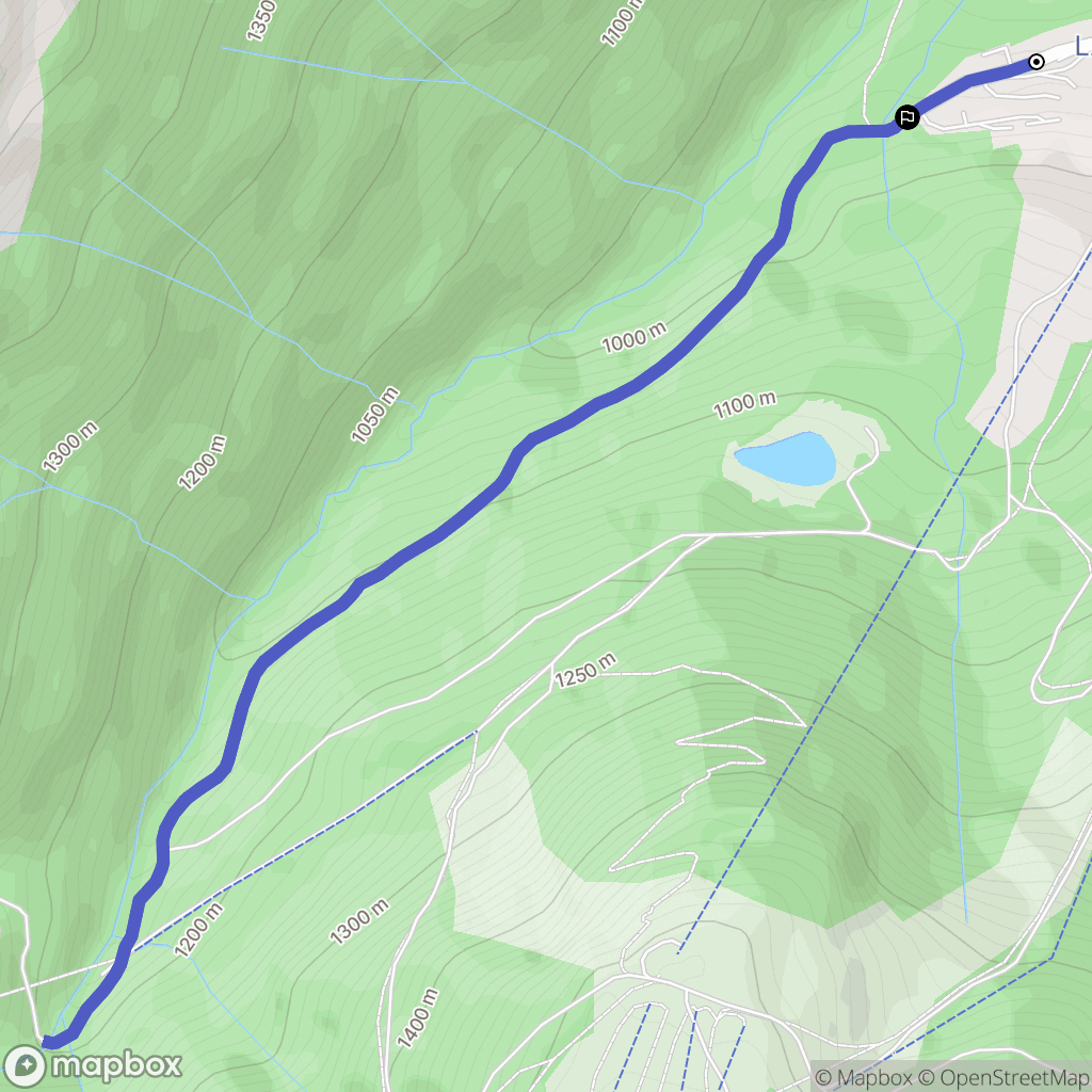 Saint-Jean-d'Aulps : carte du parcours de randonnée - France