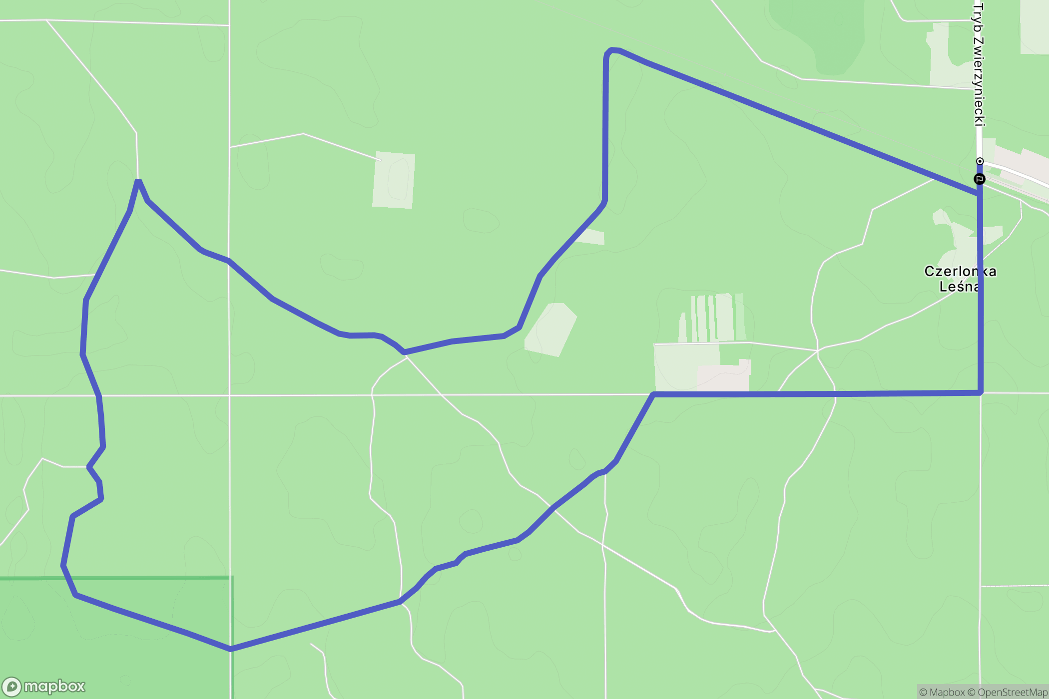 Czerlonka: mapa trasy - Poland