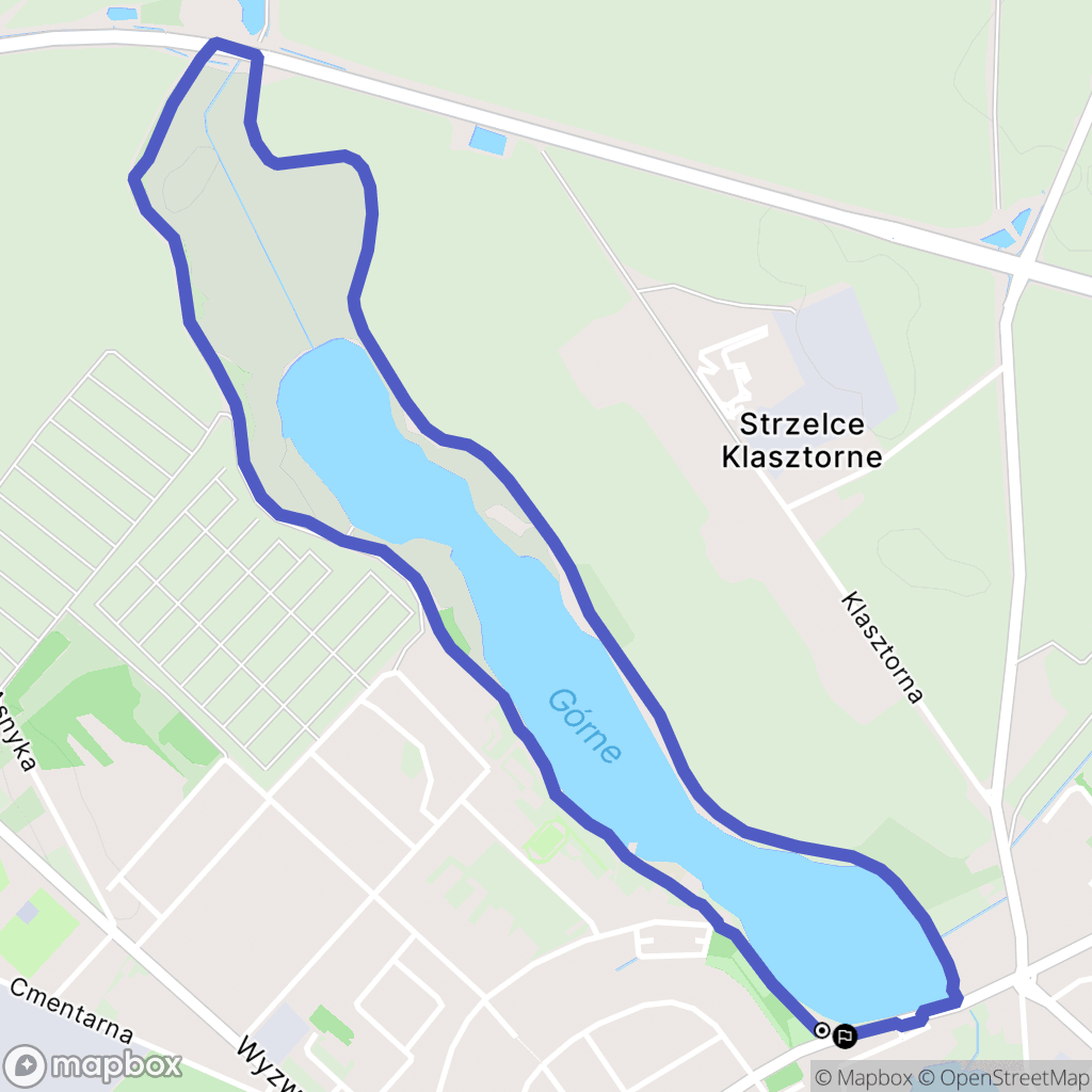 Strzelce Krajeńskie: mapa trasy - Poland