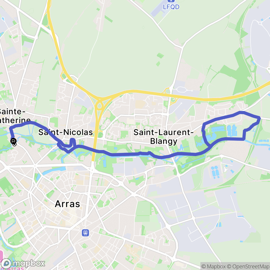 Sainte-Catherine : carte du parcours de randonnée - France