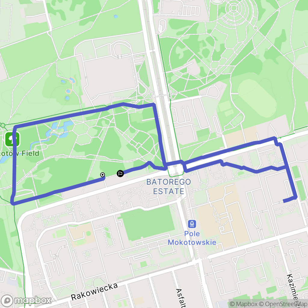 Warszawa: mapa trasy - Poland
