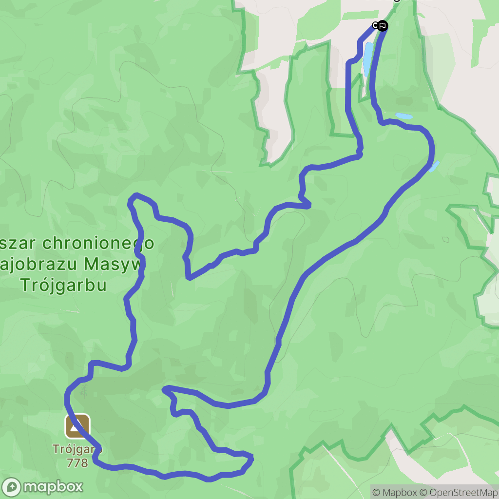 Stare Bogaczowice: mapa trasy - Poland