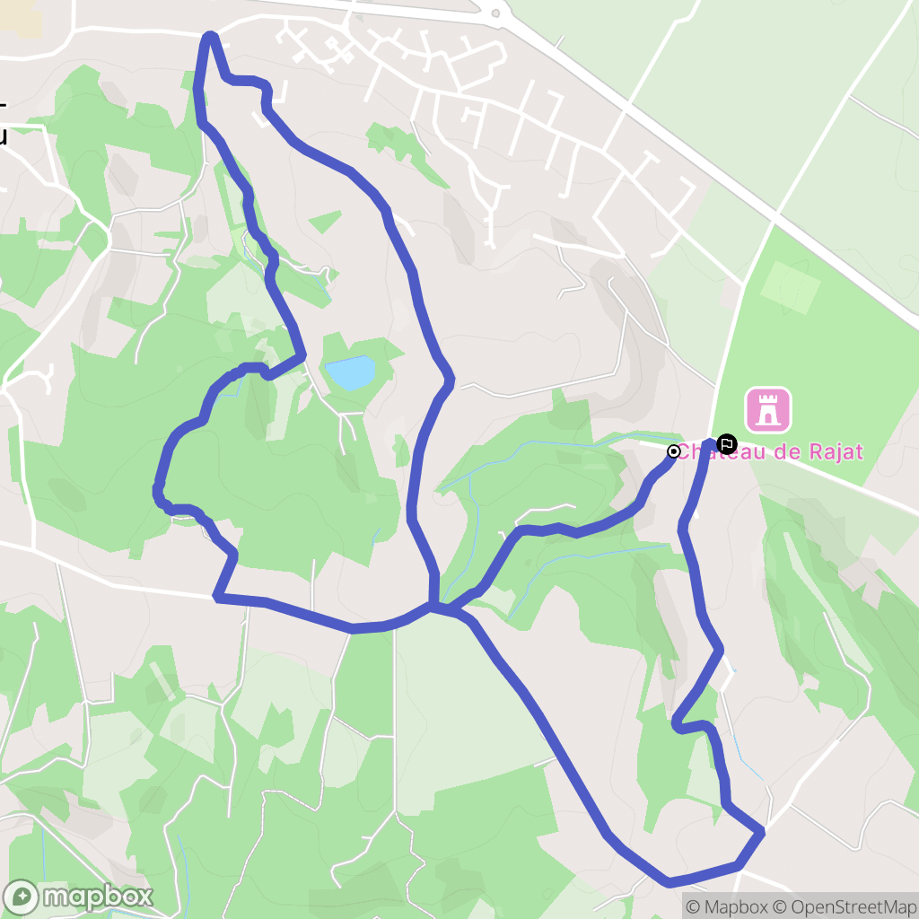 Saint-Pierre-de-Chandieu : carte du parcours de randonnée - France