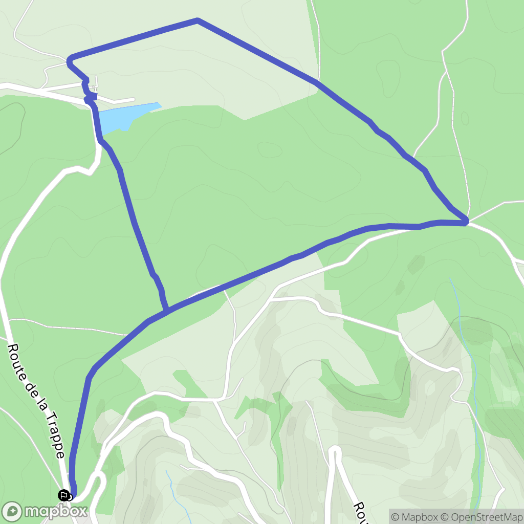 Bessins : carte du parcours de randonnée - France
