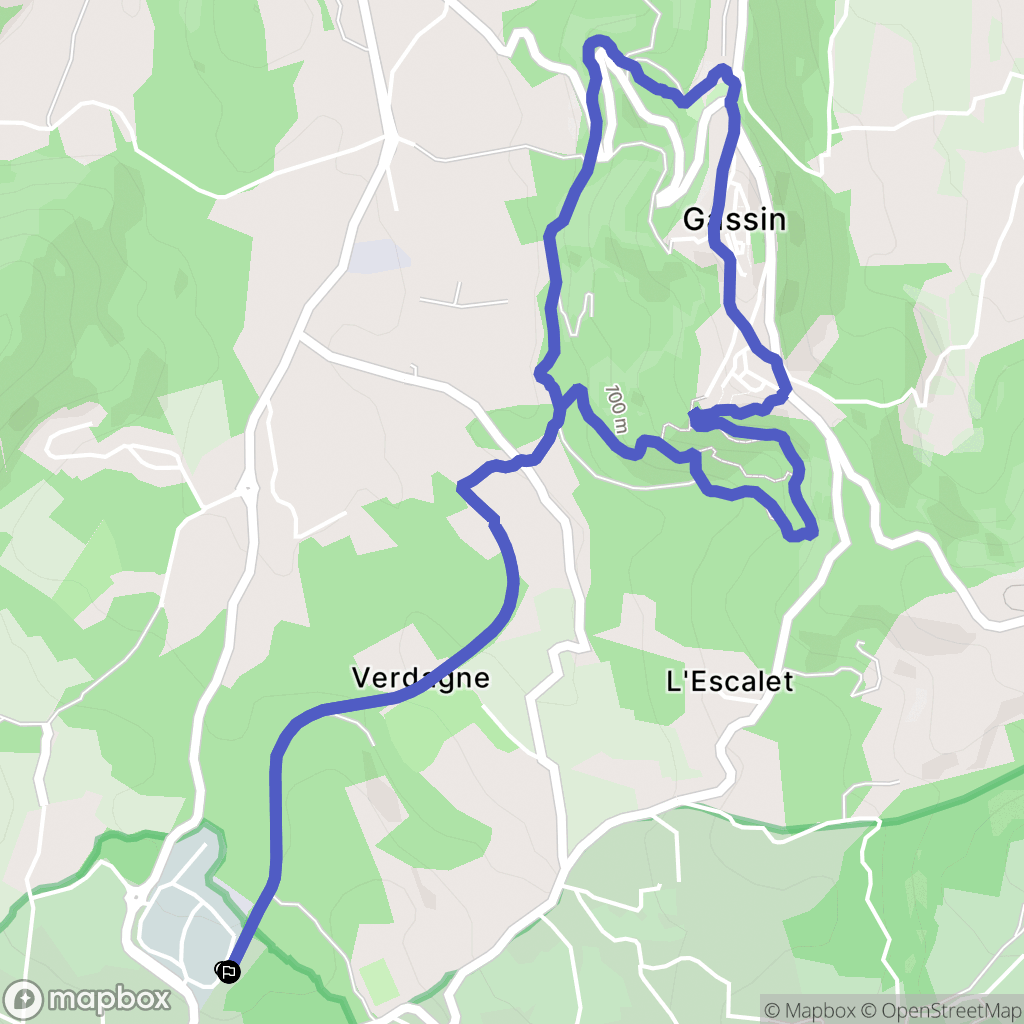 La Croix-Valmer : carte du parcours de randonnée - France