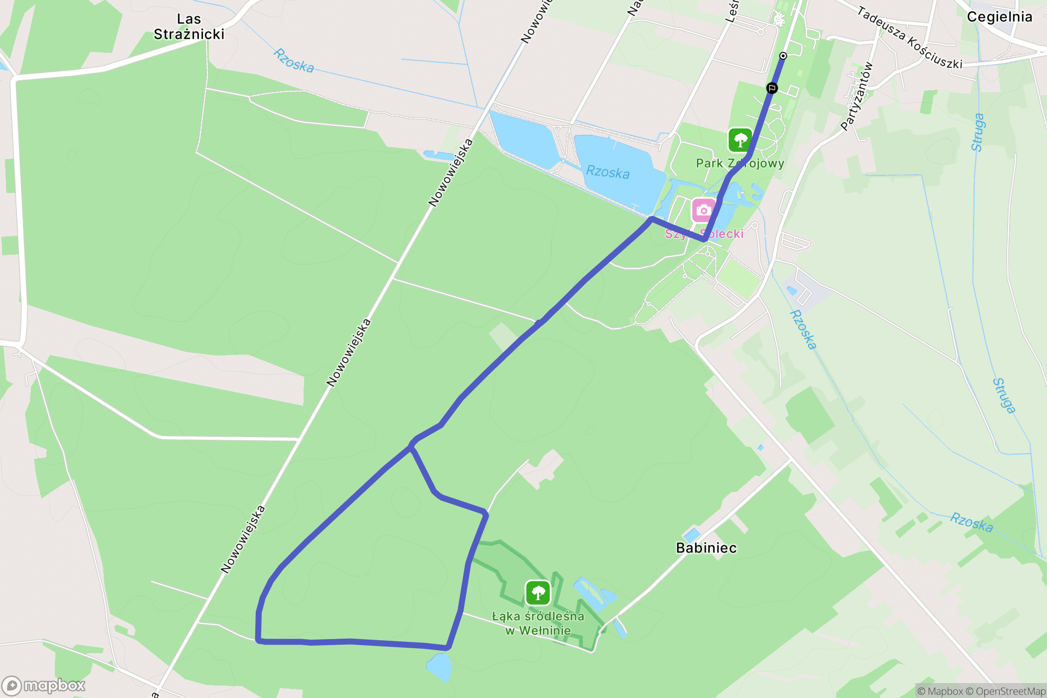 Solec-Zdrój: mapa trasy - Poland