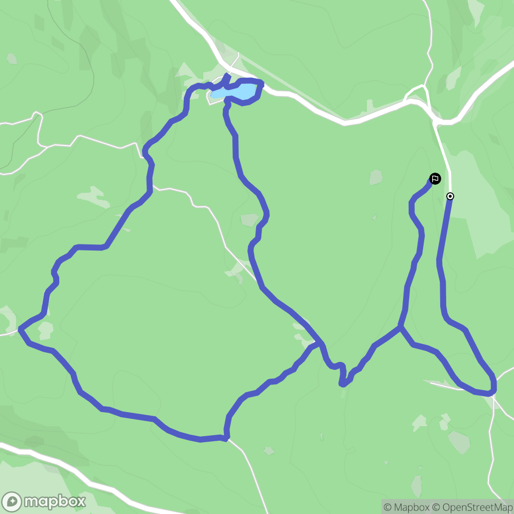 La Llagonne : carte du parcours de randonnée - France