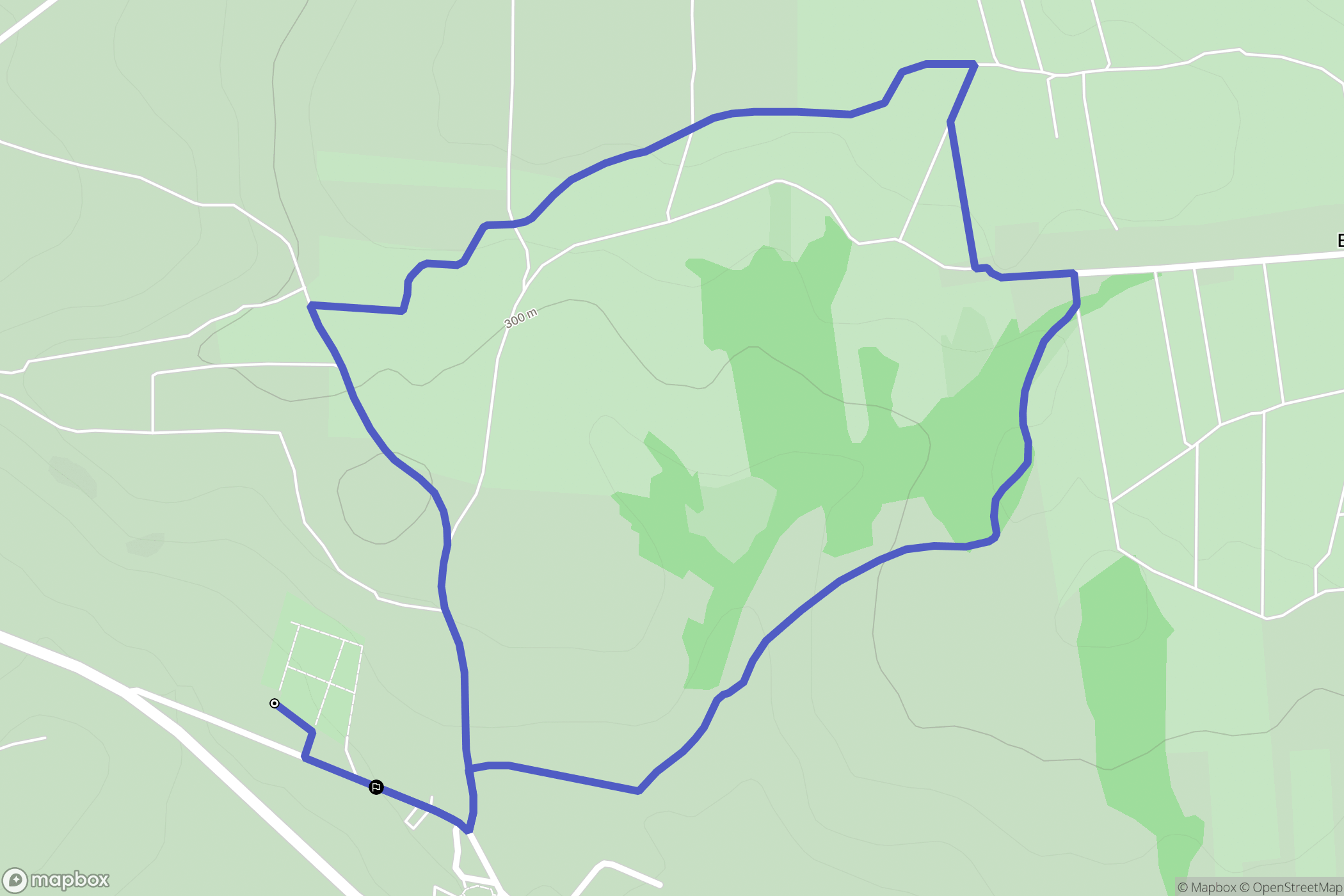 Pęczelice: mapa trasy - Poland