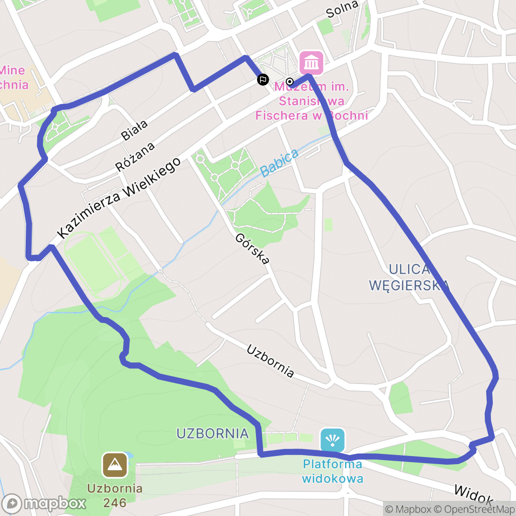 Bochnia: mapa trasy - Poland