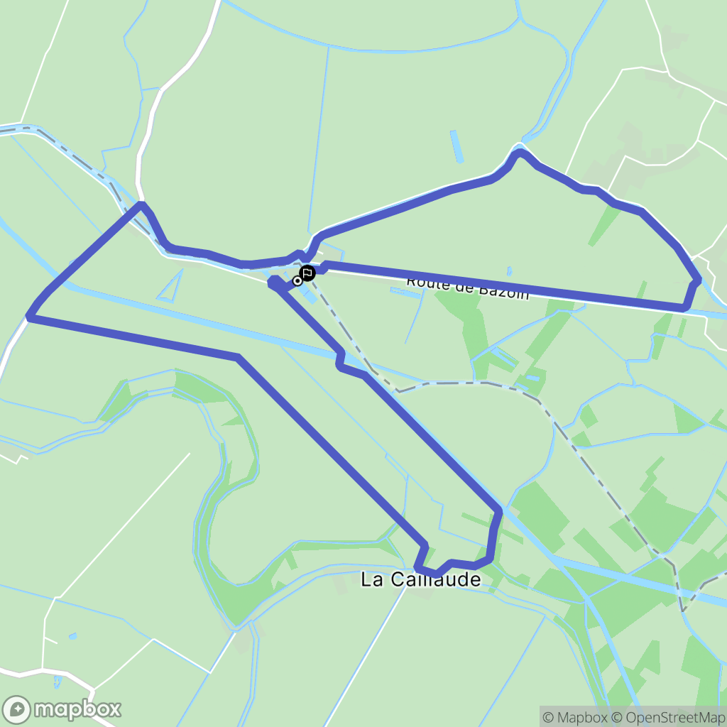 La Ronde : carte du parcours de randonnée - France