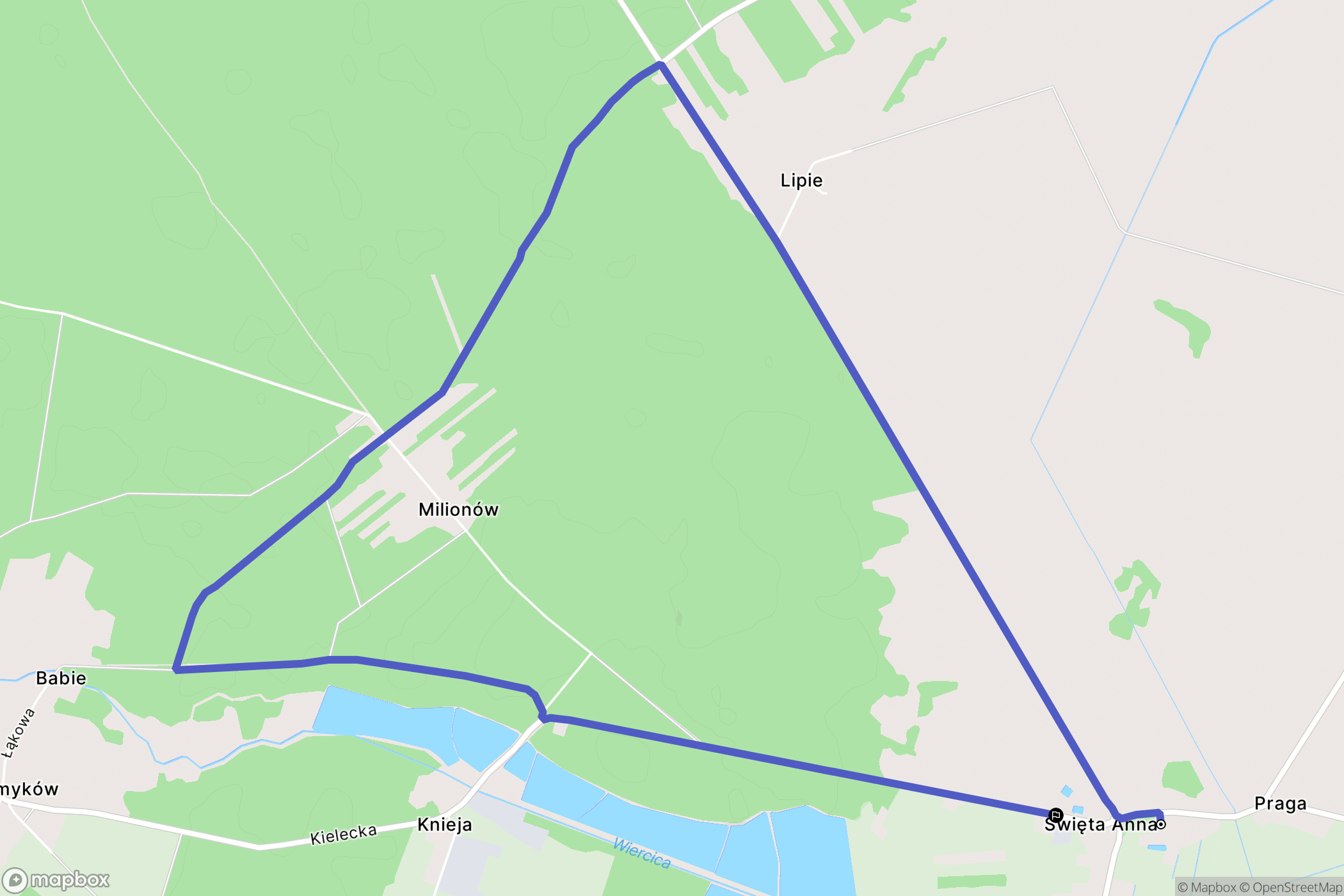 Aleksandrówka: mapa trasy - Poland
