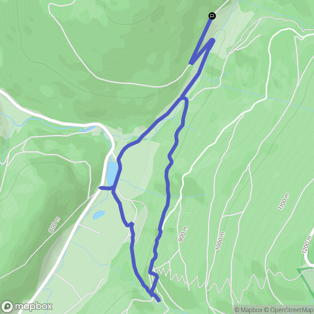 Plainfaing : carte du parcours de randonnée - France