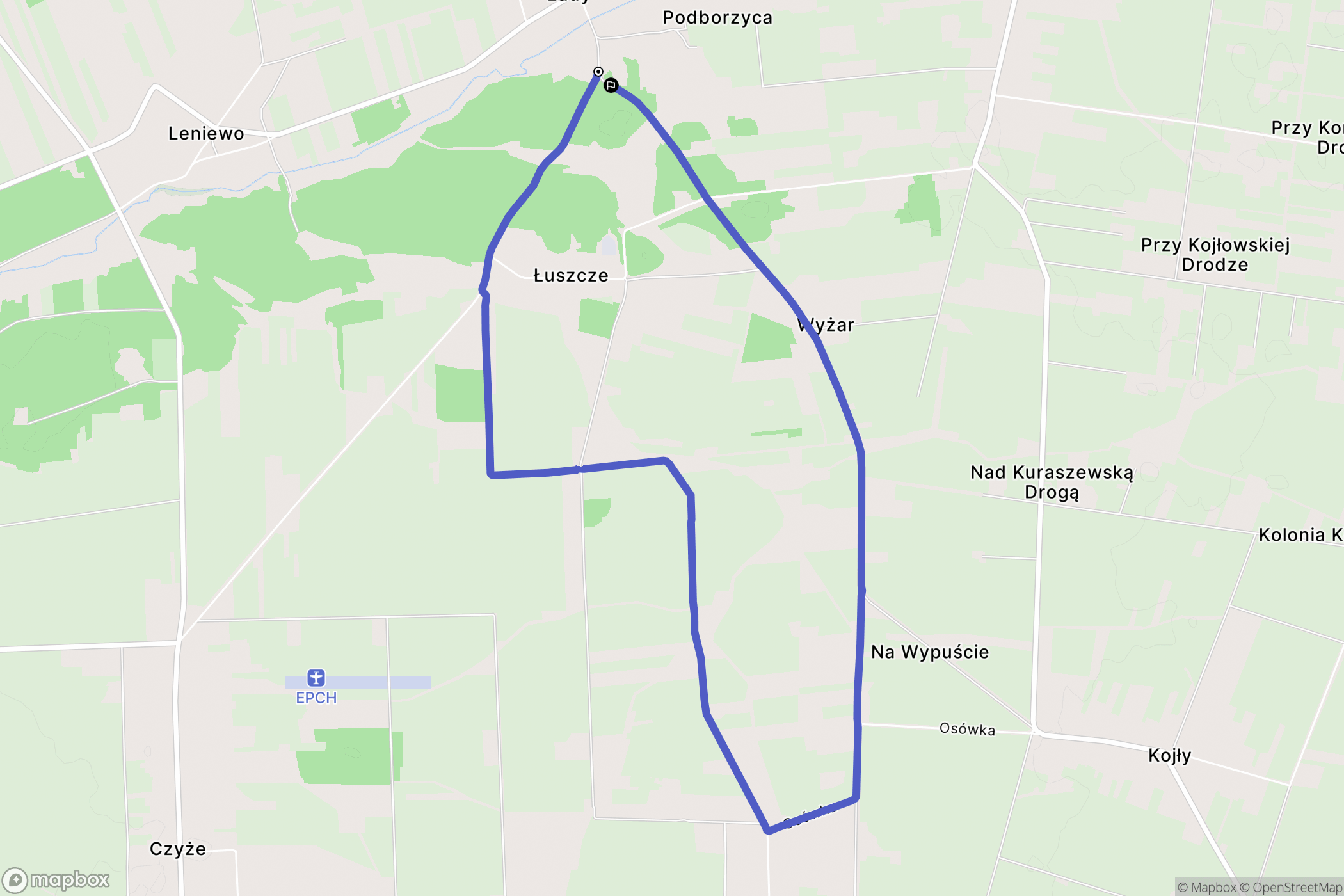 Lady: mapa trasy - Poland