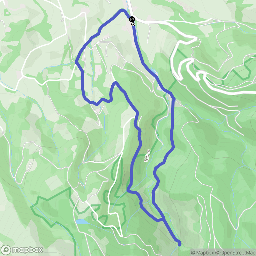 Irún : carte du parcours de randonnée - Spain