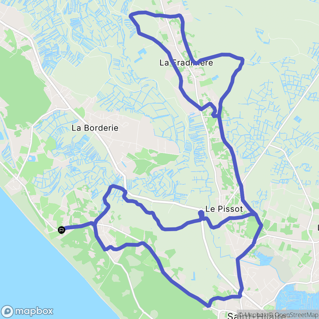 Saint-Hilaire-de-Riez : carte du parcours de randonnée - France